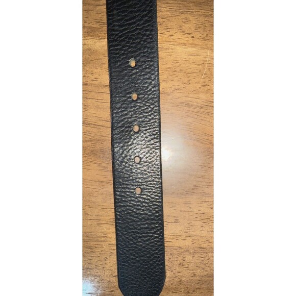 Eddie Bauer Men’s Black Leather Belt Made in USA 1.5” Heavy-Duty Buckle Sz 38 - Picture 5 of 5